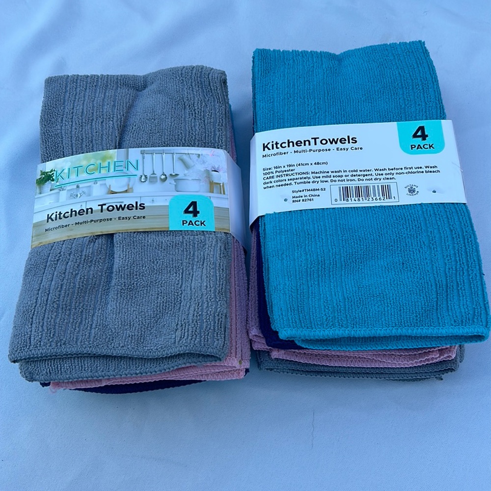 NEW Microfiber Towels 8 Total